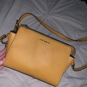 Yellow crossbody Steve Madden purse
